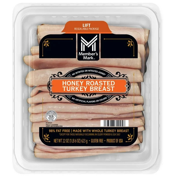 Member's Mark Honey Roasted Turkey Breast, Sliced, 1 lb. 6 oz. | Sam's Club