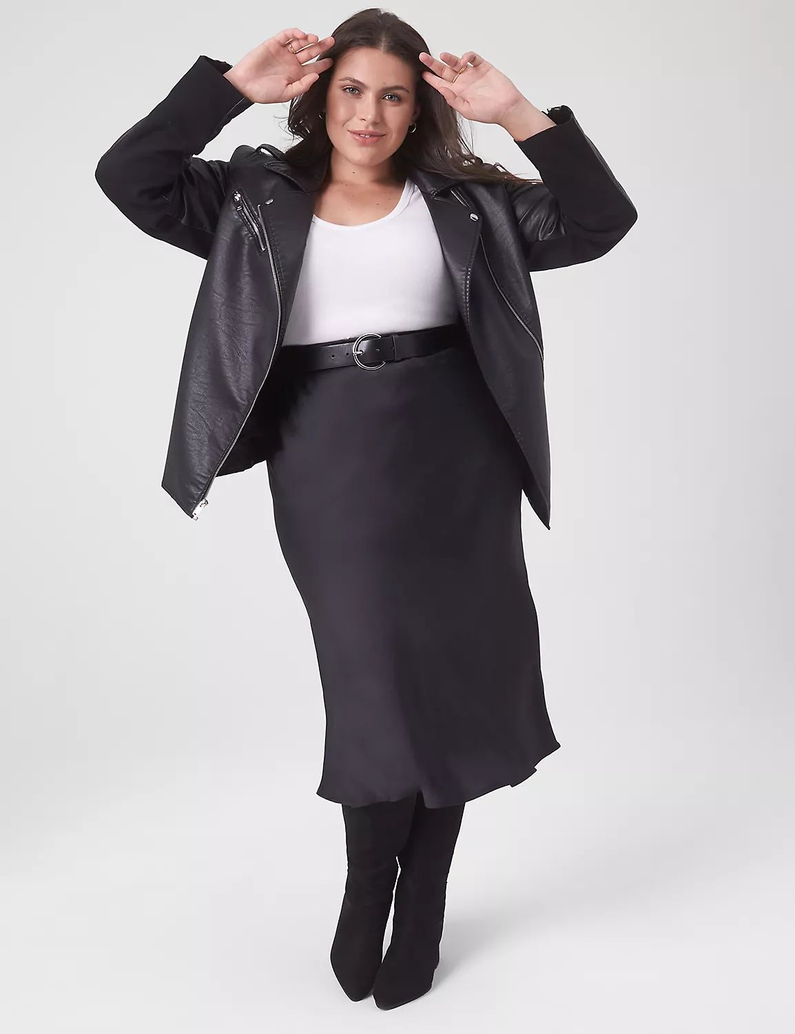 Slip Satin Skirt | LaneBryant | Lane Bryant (US)