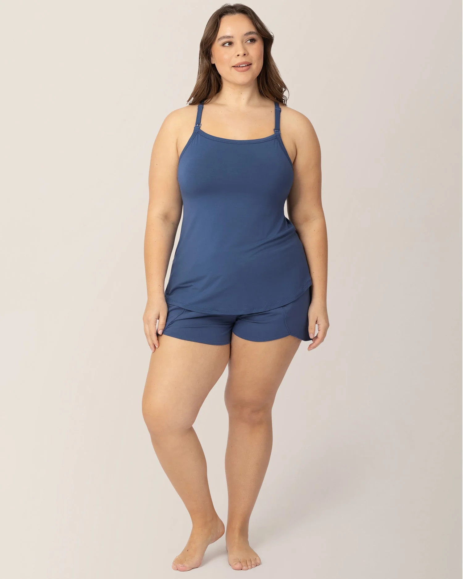 Bamboo Lounge Around Nursing Tank | Slate Blue - Kindred Bravely | Kindred Bravely