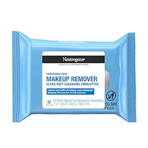 Neutrogena Fragrance-Free Makeup Remover Wipes, Daily Facial Cleanser Towelettes, Gently Removes ... | Amazon (US)
