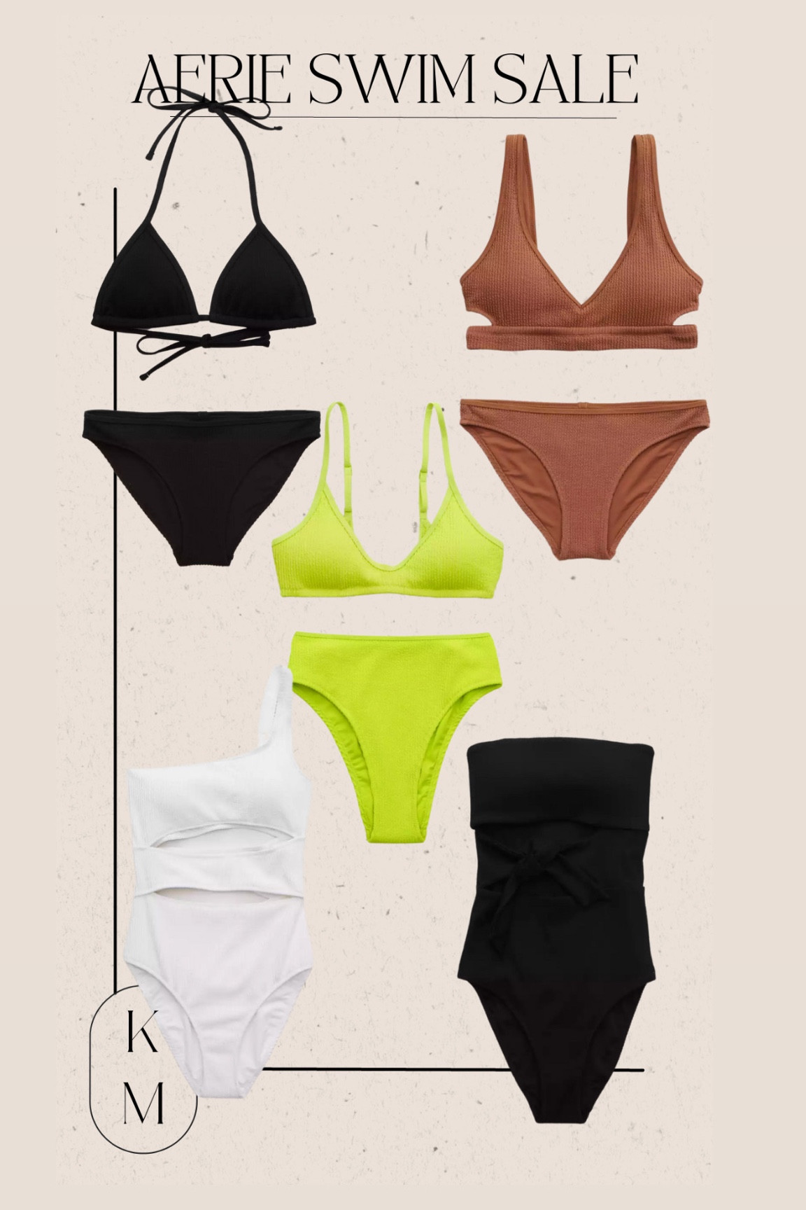 Aerie Crinkle Voop Binding Bikini … curated on LTK