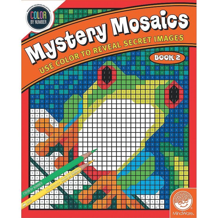 MindWare Color By Number Mystery Mosaics: Book 2 - Coloring Books | Target