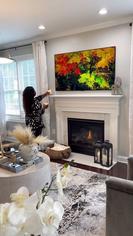 Fireplace mantle decorating ideas ⬇️ #livingroomdecor #homedecor #ltkfind #competition #fireplace

#LTKSeasonal #LTKFind #LTKSale