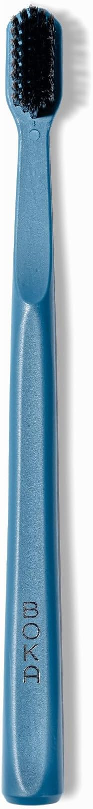 Boka Classic Manual Toothbrush with Extra Soft Activated-Charcoal, Tapered Bristles, Bioplastic H... | Amazon (US)