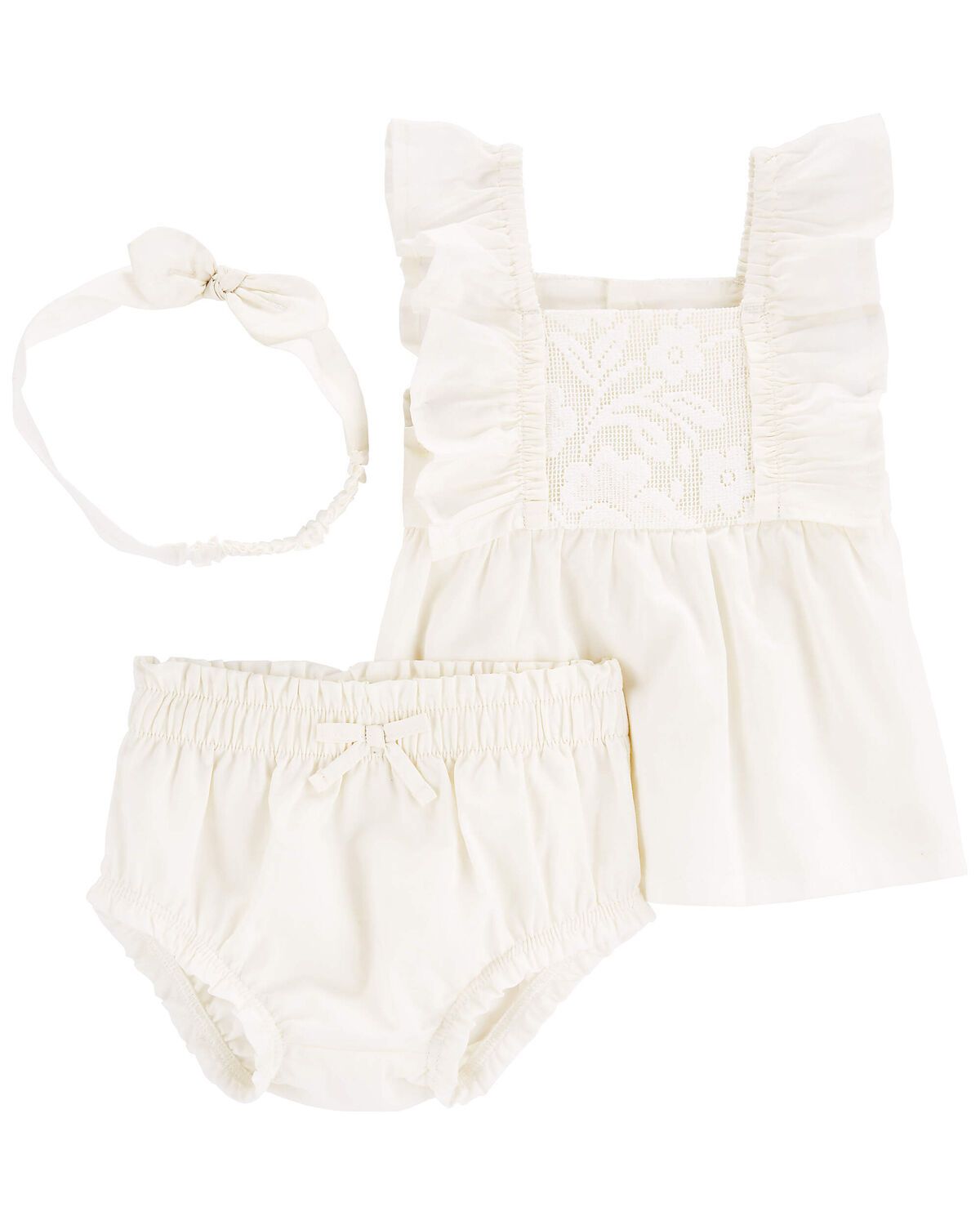 Baby 3-Piece Lace Diaper Cover Set | Carter's