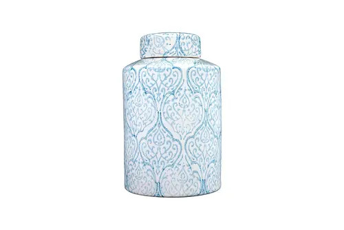 Storied Home Decorative Tall Ceramic Ginger Jar with Lid, Blue and White at Nordstrom | Nordstrom