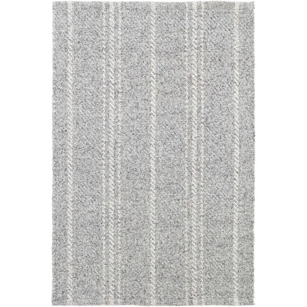 Melange Stripe Grey/Ivory Handwoven Indoor/Outdoor Rug | Wayfair North America