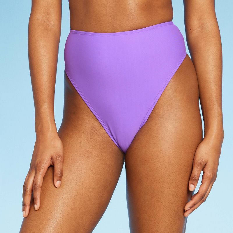 Women's High Waist High Leg Cheeky Bikini Bottom - Wild Fable™ | Target