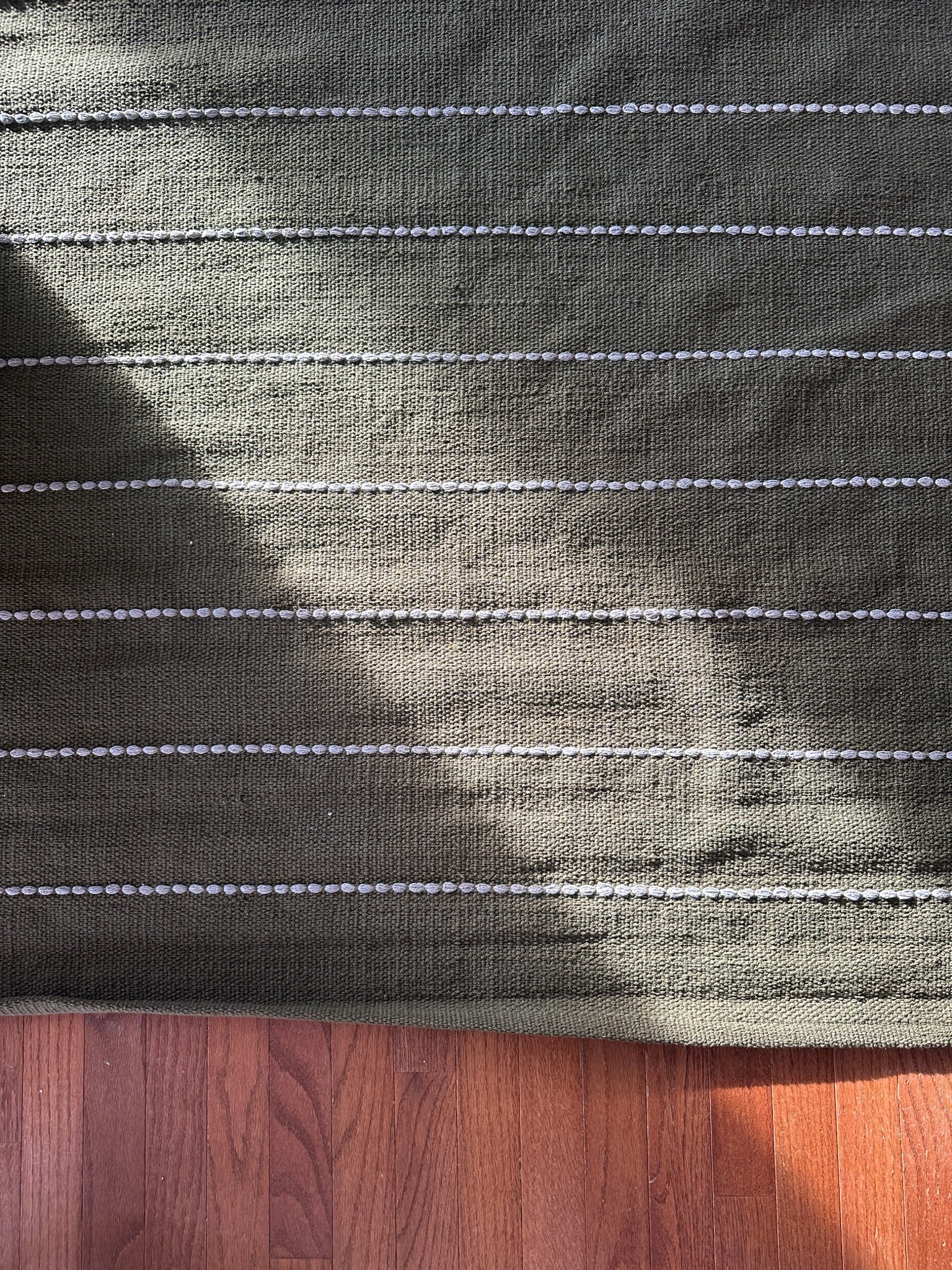 Prettiest olive green striped rug and a great price!

#LTKHome