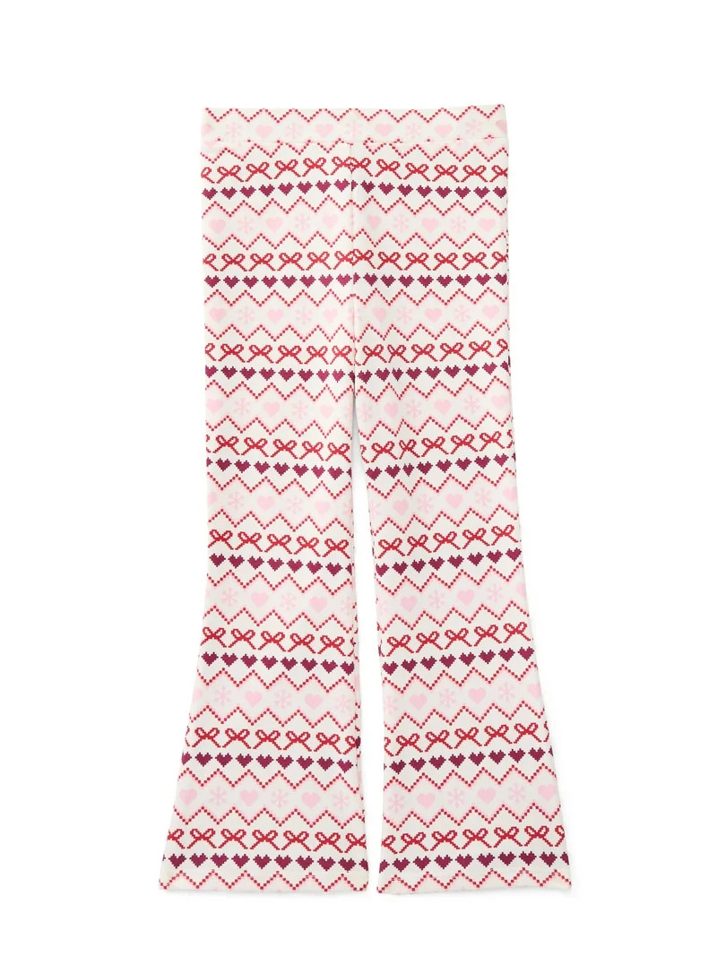 Garanimals Toddler Girls Holiday Printed Jersey Flare Pants, Sizes 18M-5T - Walmart.com | Walmart (US)