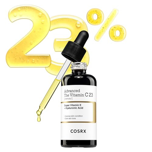 COSRX Advanced Pure Vitamin C 23% Serum with Vitamin E & Glutathione (Renewal), Korean Vitamin C Serum for Fine Lines, Uneven Skin Tone & Dull Skin, 0.7oz, Korean Skin Care | Amazon (US)