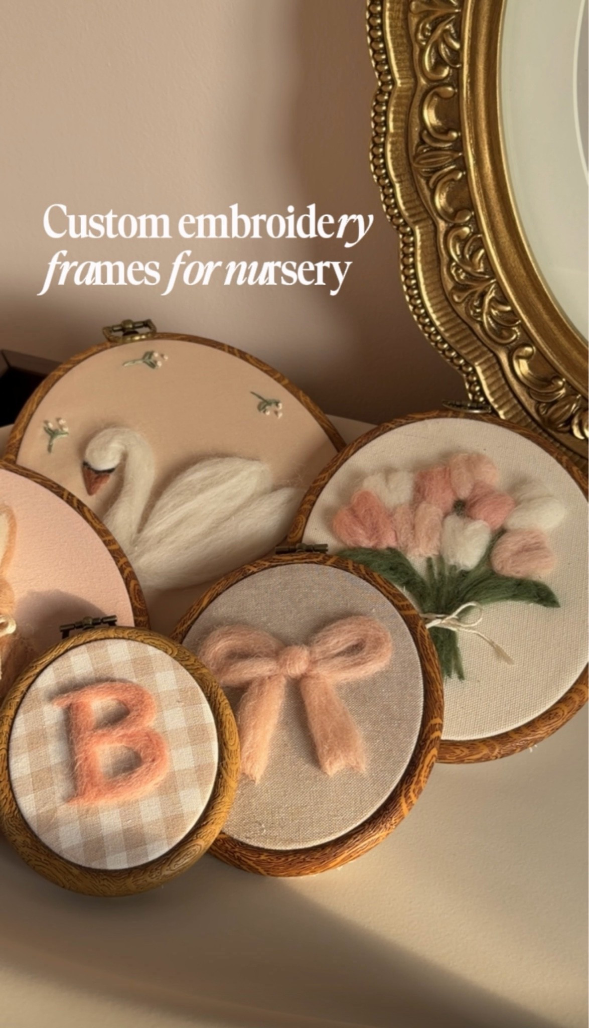 One of my favorite nursery finds finally arrived... and I couldn't be happier. 🥹🤍

I've always loved the timeless look of vintage-inspired embroidery, so I ordered a custom set from Etsy for Bella's nursery. They're handmade, completely personalized, and add so much warmth and character to the room. It feels like one of those special details she'll hopefully treasure for years.

If you're decorating your babys nursery, these are such a beautiful alternative to traditional wall art and make the sweetest keepsake for a nursery, playroom, or even as a baby shower gift.

Perfect if you're looking for nursery ideas, nursery wall decor, custom nursery decor, personalized nursery art, vintage nursery inspiration, embroidered nursery decor, heirloom nursery pieces, or Etsy baby finds.

#LTKBaby #LTKHome #LTKmomlife