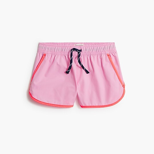 Girls' tech short with drawstring | J.Crew Factory