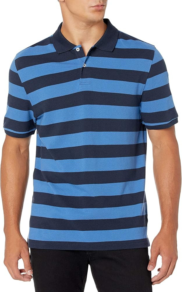 Amazon Essentials Men's Slim-Fit Cotton Pique Polo Shirt | Amazon (US)