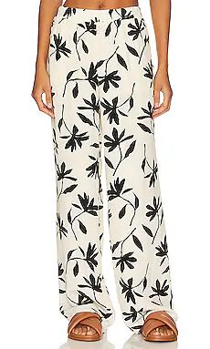 ANINE BING Owen Pant in Ivory Daisy Print from Revolve.com | Revolve Clothing (Global)