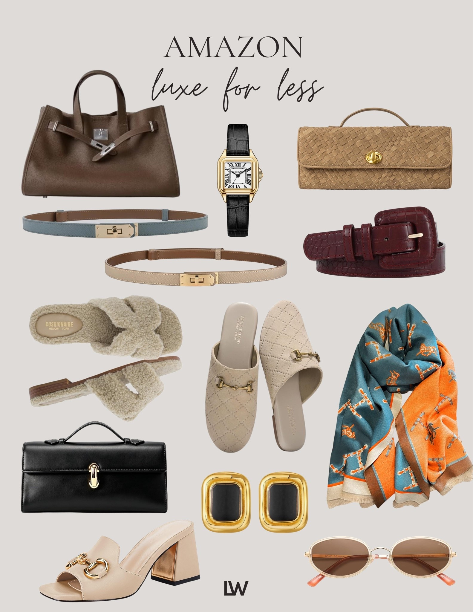 Amazon Luxe for Less! Always read the reviews for help with sizing and in general I size up 1 on Amazon.