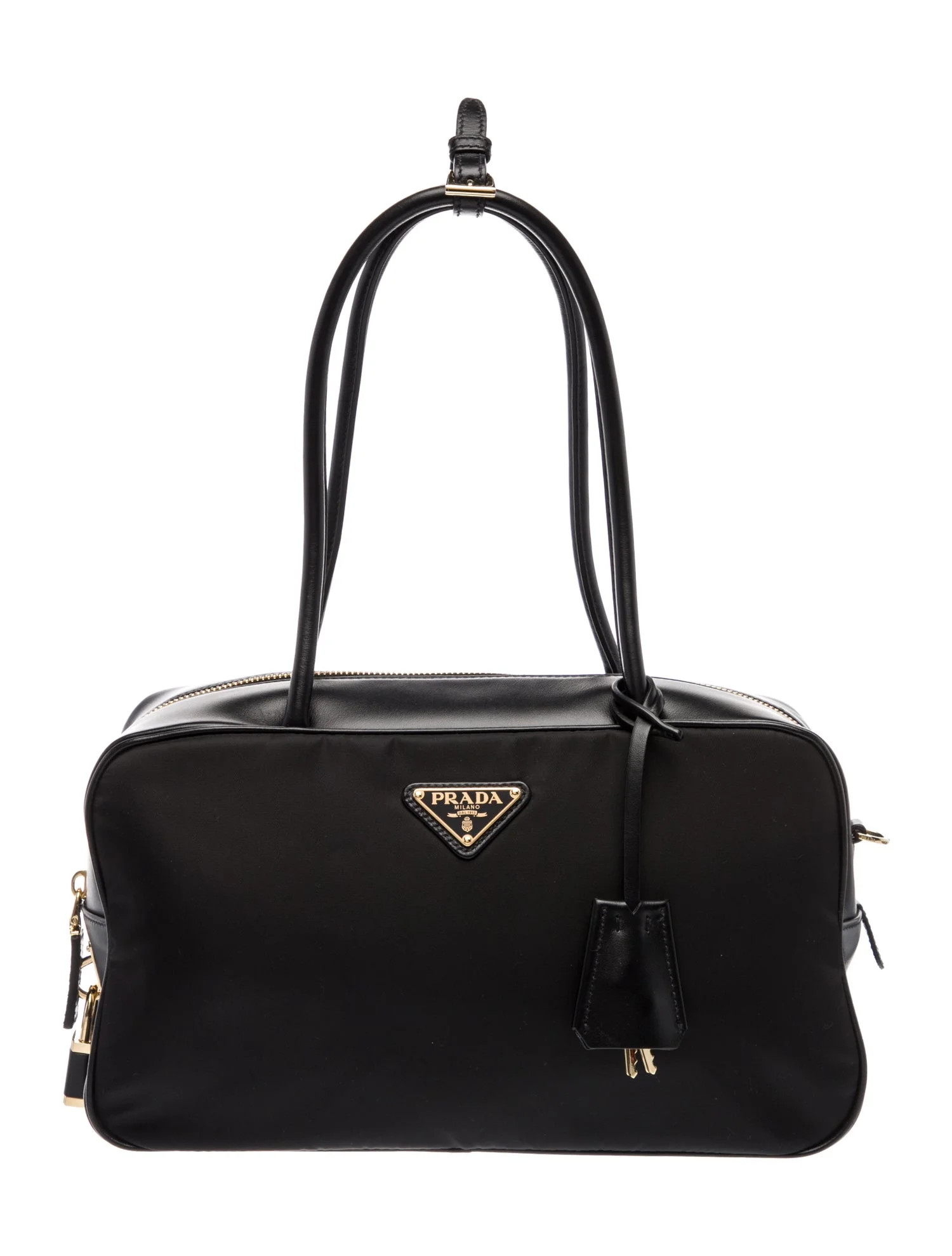 Enameled Metal Triangle Shoulder Bag w/ Tags | The RealReal