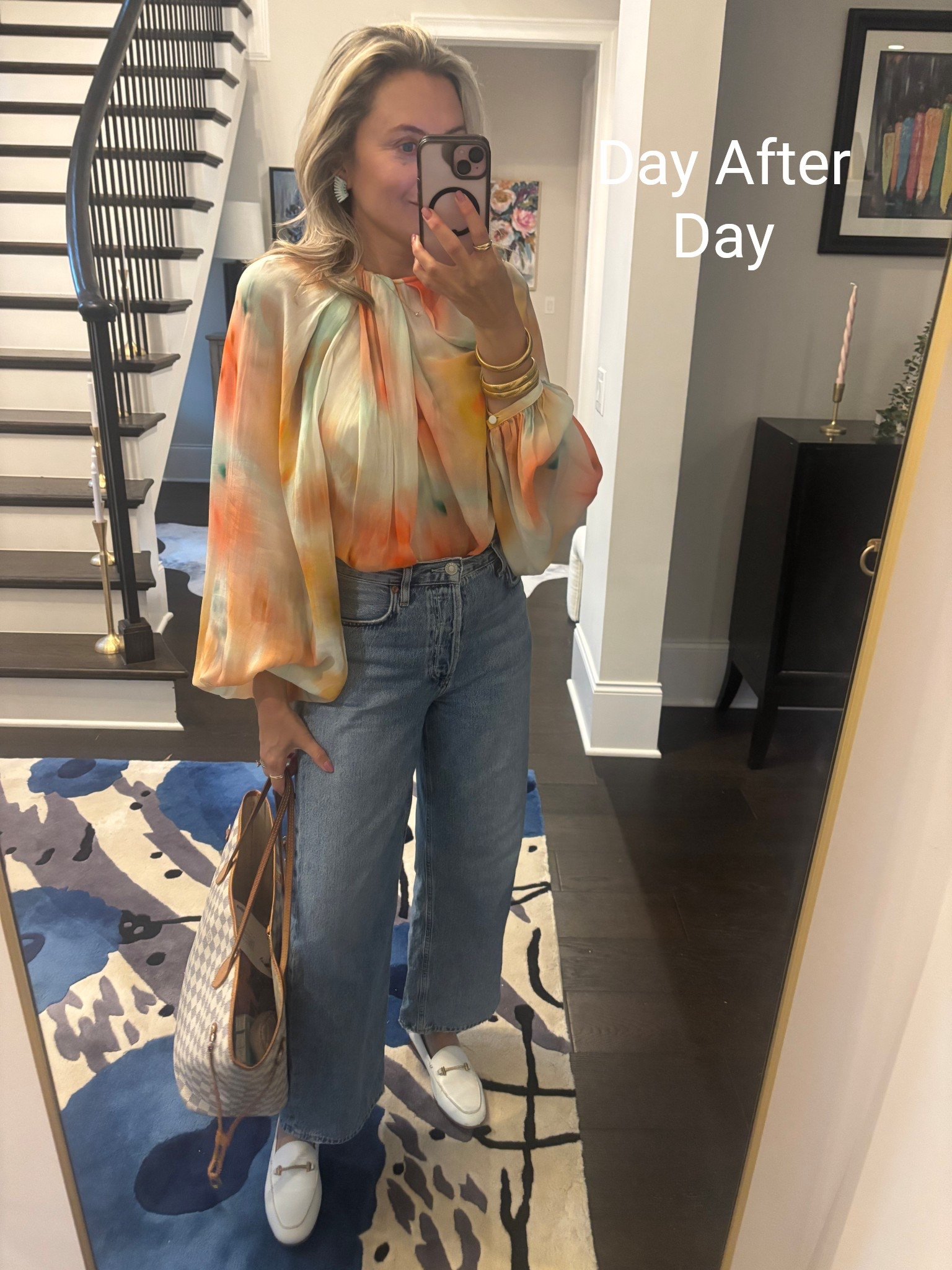 Spring Fashion
Cannot stop wearing this top it’s so good for every occasion.  And my absolute fave jeans forever 

#LTKStyleTip #LTKShoeCrush #LTKOver40