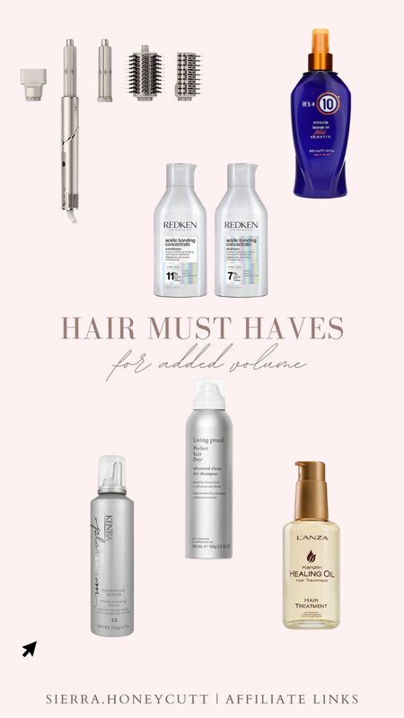 My hair must haves, volume, hair routine, hair styling, Dyson air wrap for less, shark flex style, redone, beauty favorites 

#LTKfindsunder100 #LTKbeauty #LTKSeasonal