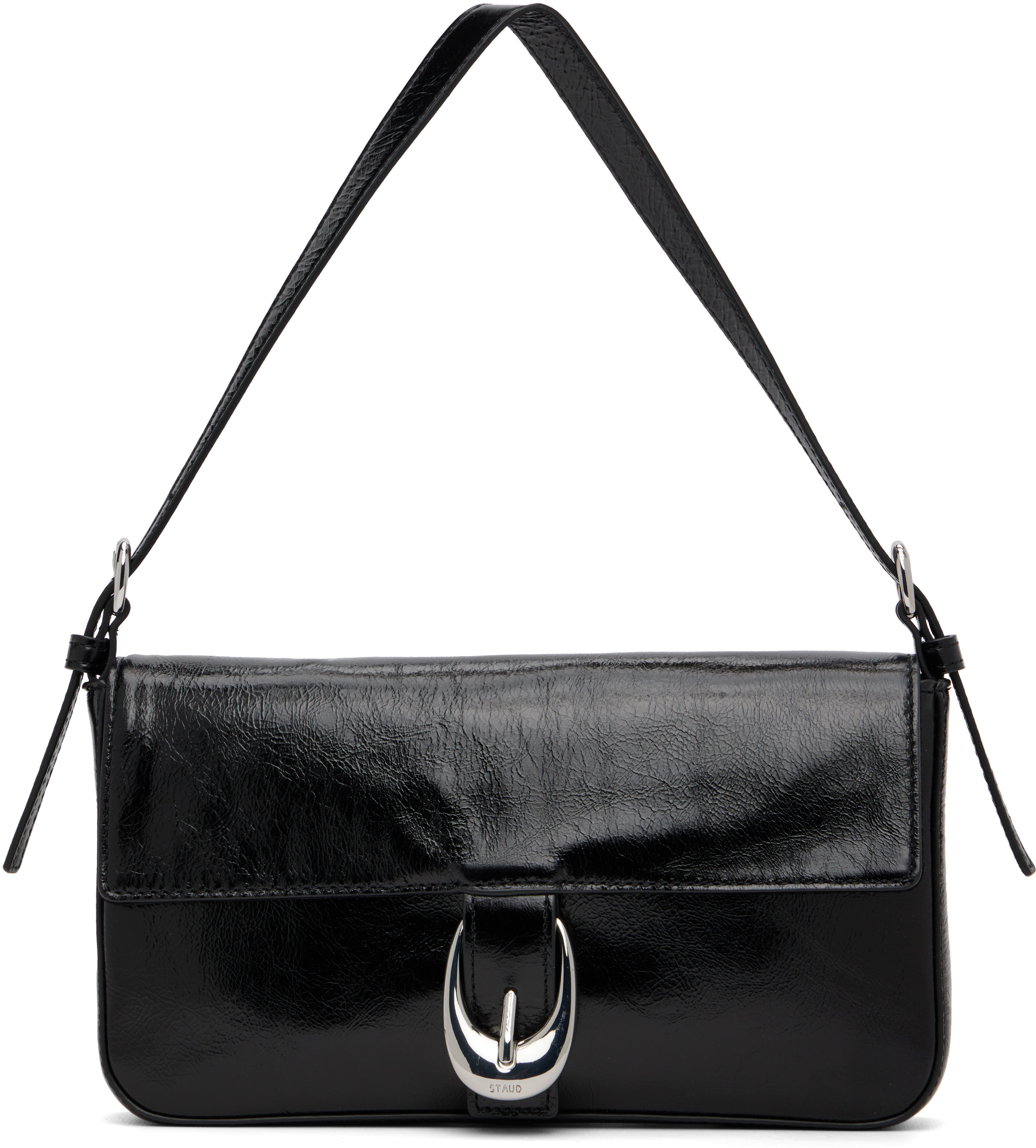 Staud Black Harlow Bag | SSENSE