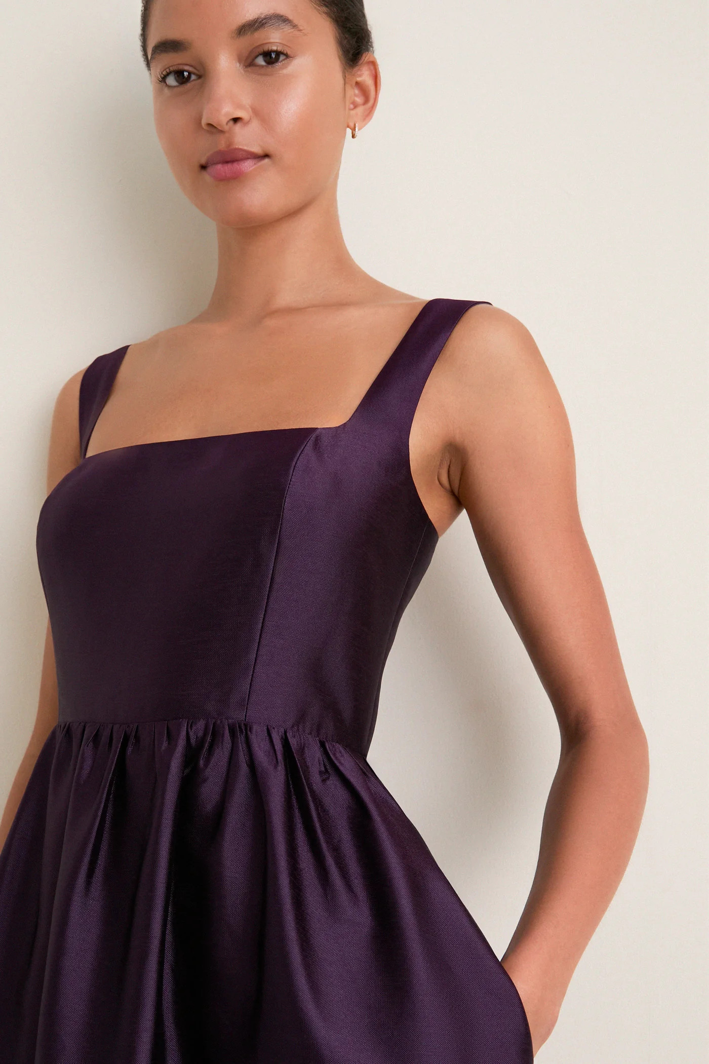 Plum Dupioni Esme Dress | Tuckernuck (US)