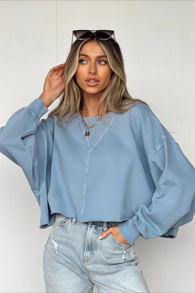 Nova Cropped Pullover | Vestique