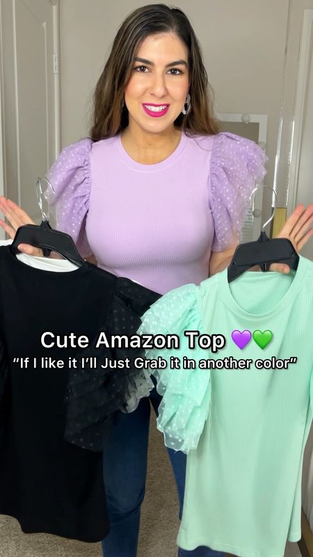 Sound not available! Amazon Cute Top. Spring Top in several colors. Wearing size Small. True to size! 



#LTKVideo #LTKfindsunder50 #LTKSeasonal