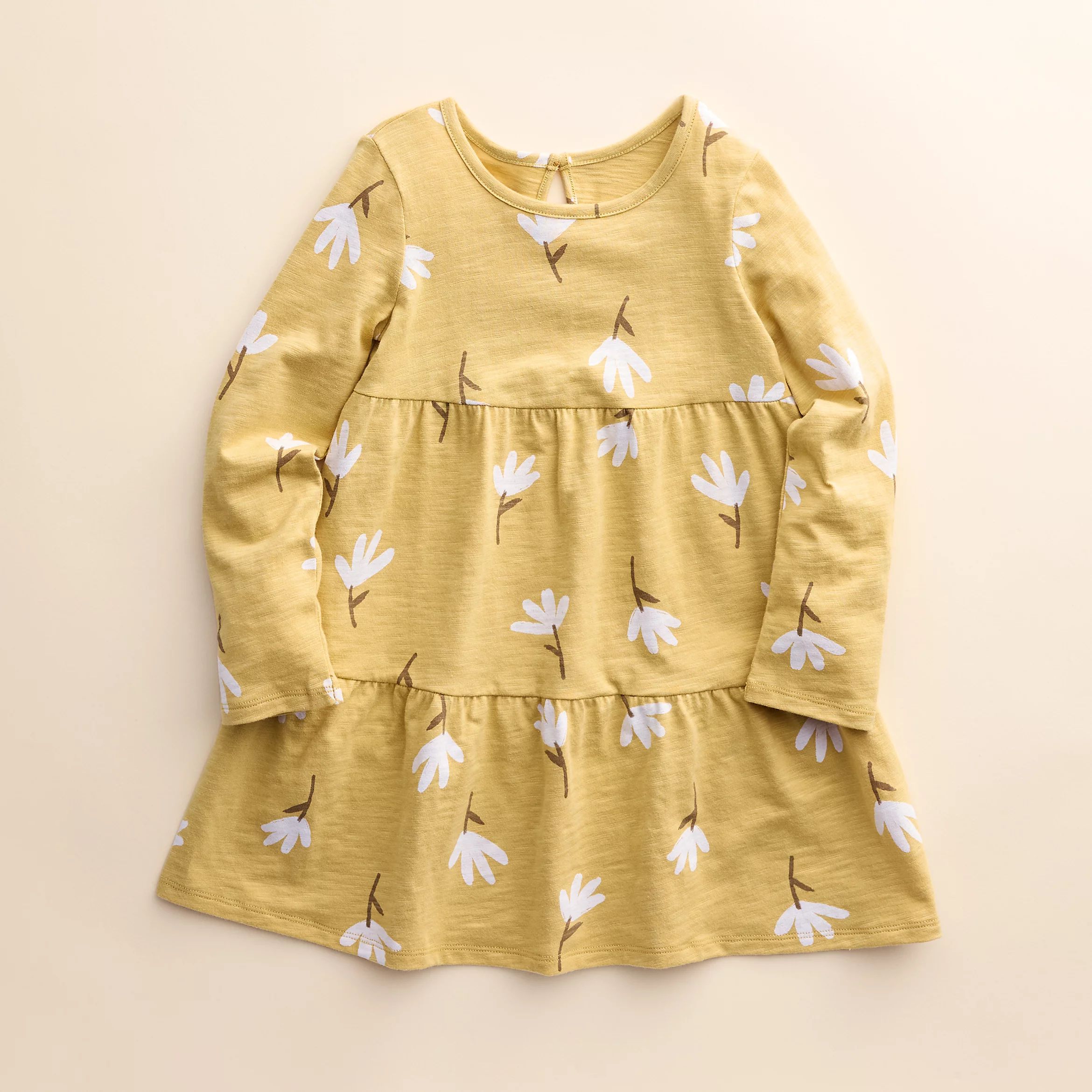 Baby & Toddler Girl Little Co. by Lauren Conrad Organic Long-Sleeve Tiered Dress | Kohl's