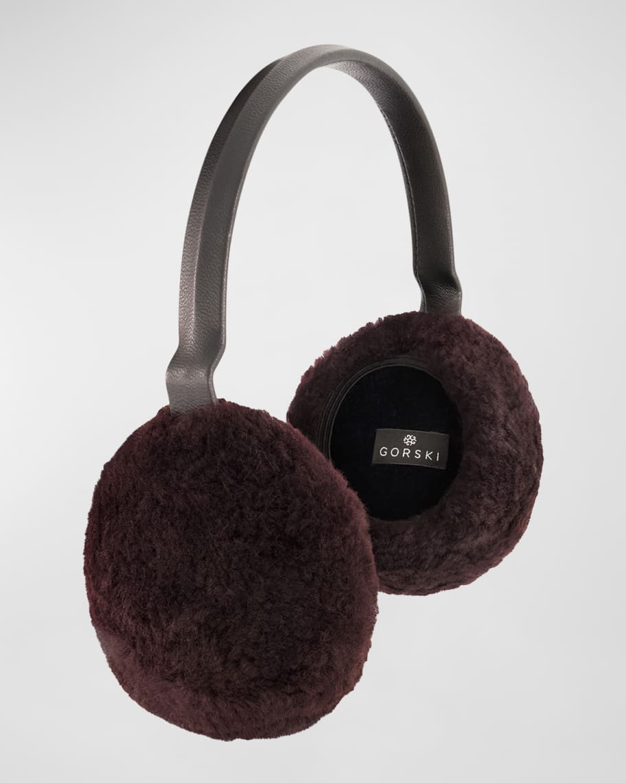 Gorski Lamb Shearling Earmuffs | Neiman Marcus