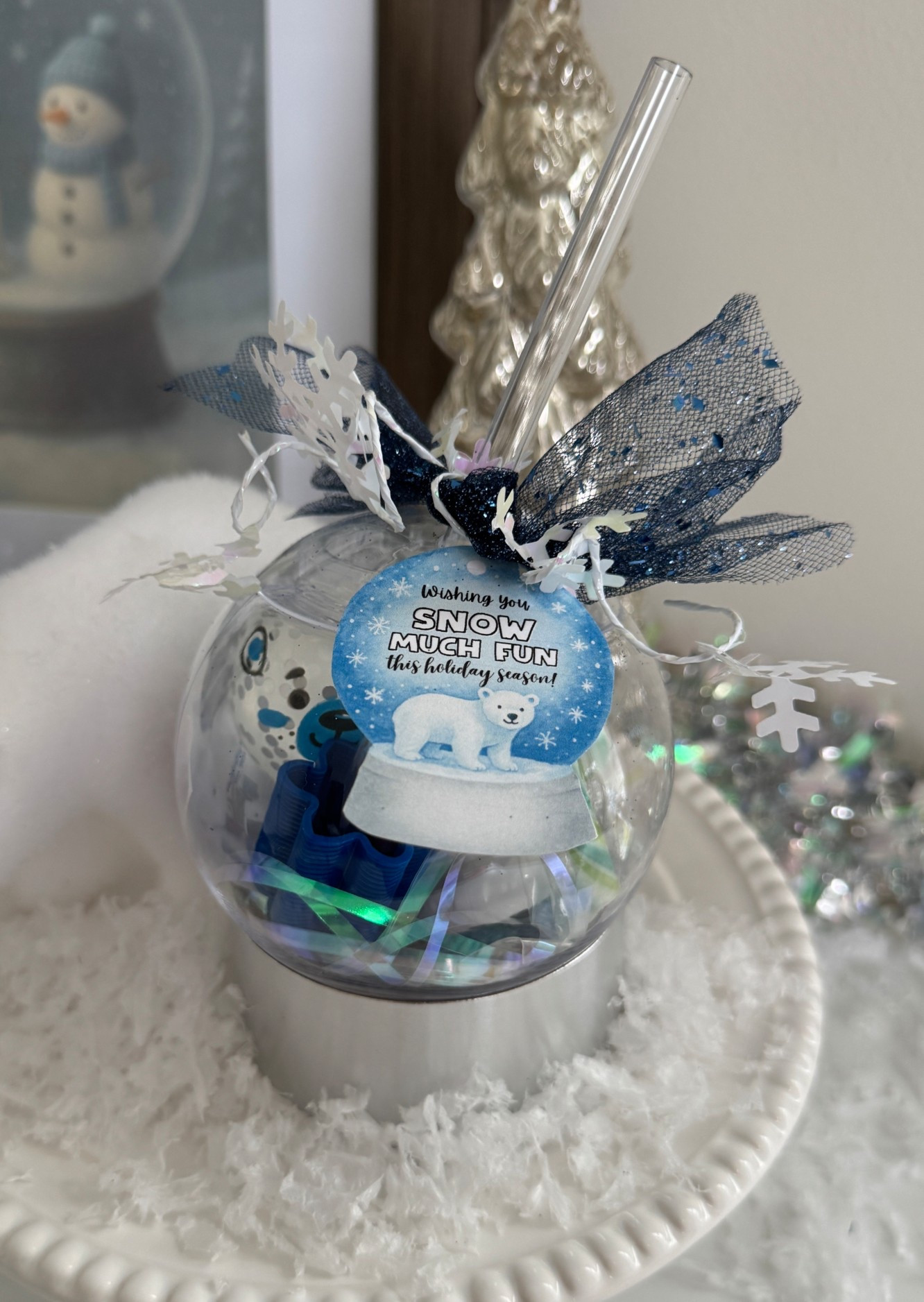 These snow globe inspired tumblers filled with polar-perfect toys & treats were snow much fun to make. I can always count on Oriental Trading to have all the fun, affordable finds that everyone will love! #orientaltrading #classmategift #giftidea

#LTKSeasonal #LTKHoliday #LTKGiftGuide