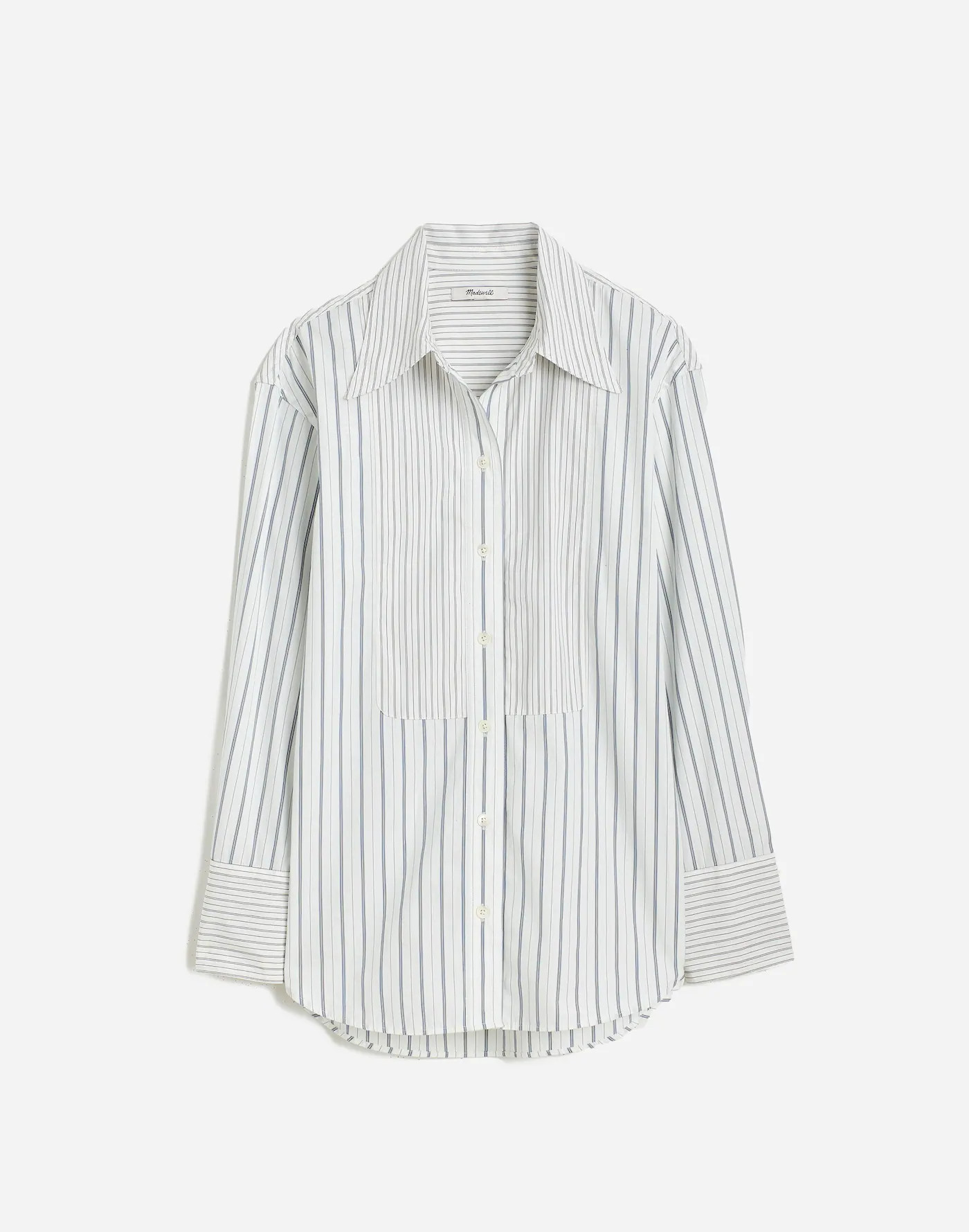 Tuxedo Button-Up Shirt in Poplin | Madewell | Madewell