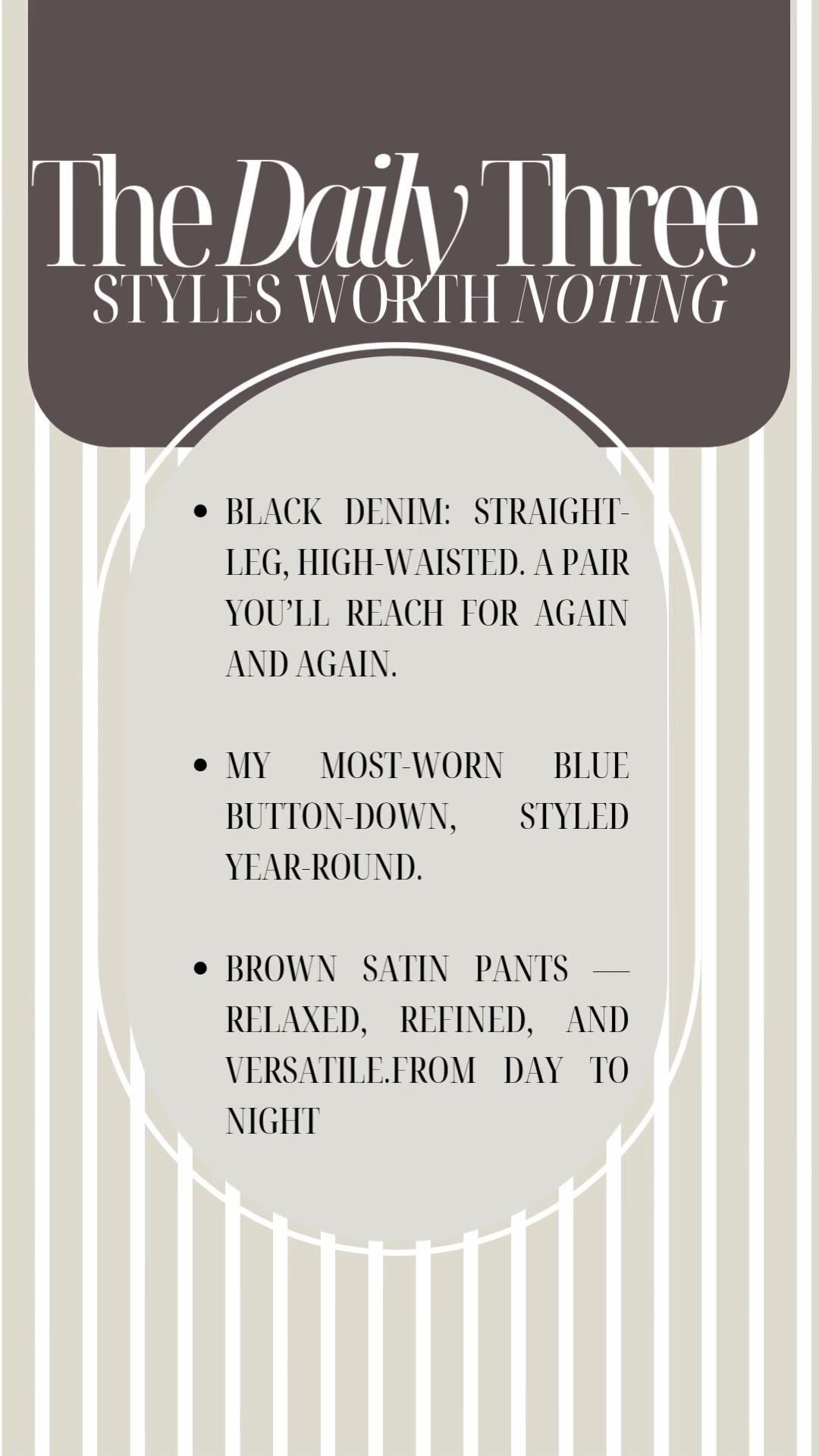 Yesterday best sellers

Black Jeans / black denim
Brown silk pant
Blue button down

#LTKgrwm #LTKmomlife #LTKdayinmylife