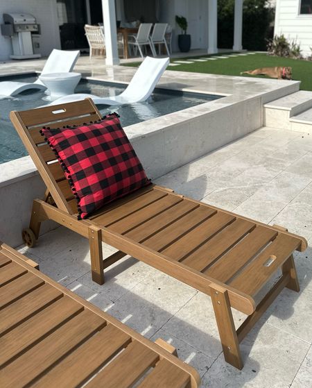 Christmas pillow covers outdoor living 
Poly chaise lounge pool furniture 
Buffalo check plaid pillow 
Christmas party 

#LTKfindsunder50 #LTKhome #LTKSeasonal