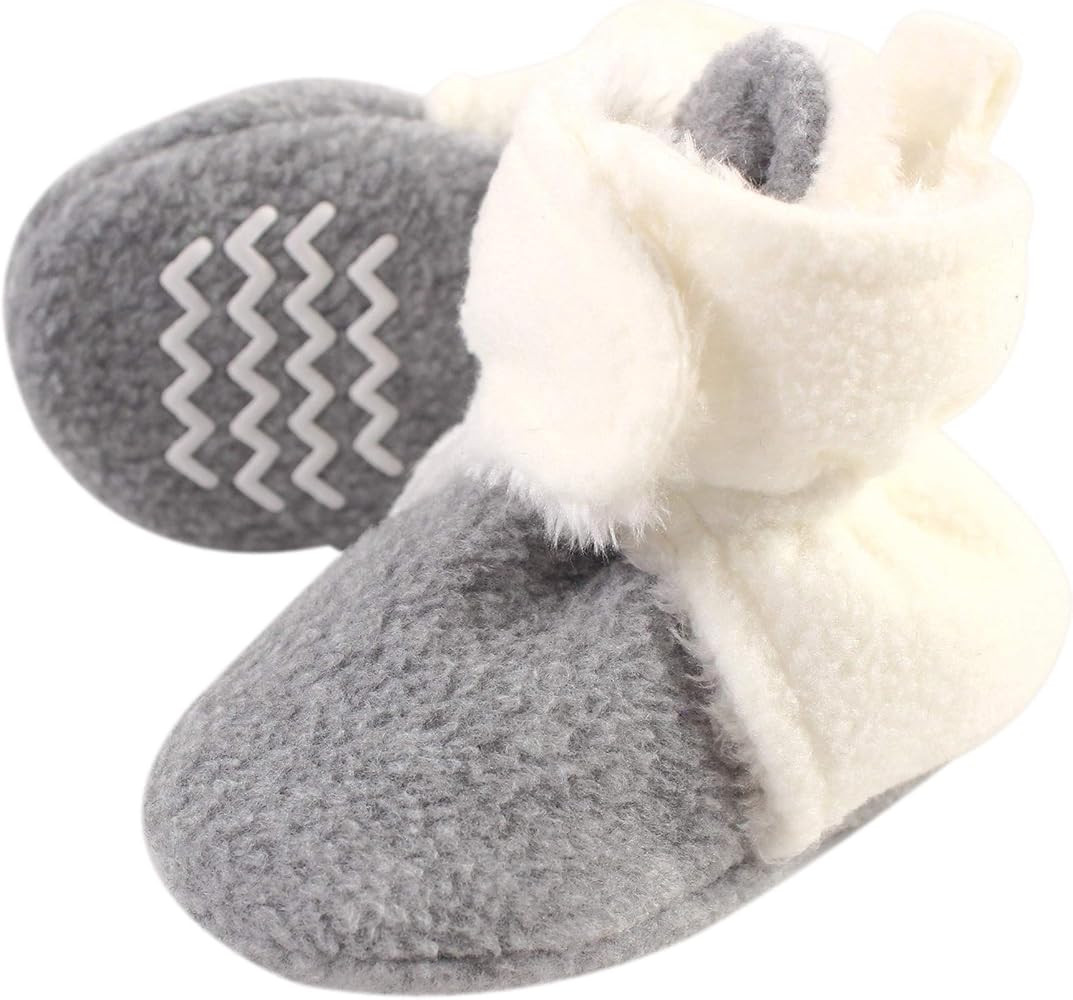 Hudson Baby Unisex Baby Cozy Fleece and Faux Sherpa Booties | Amazon (US)