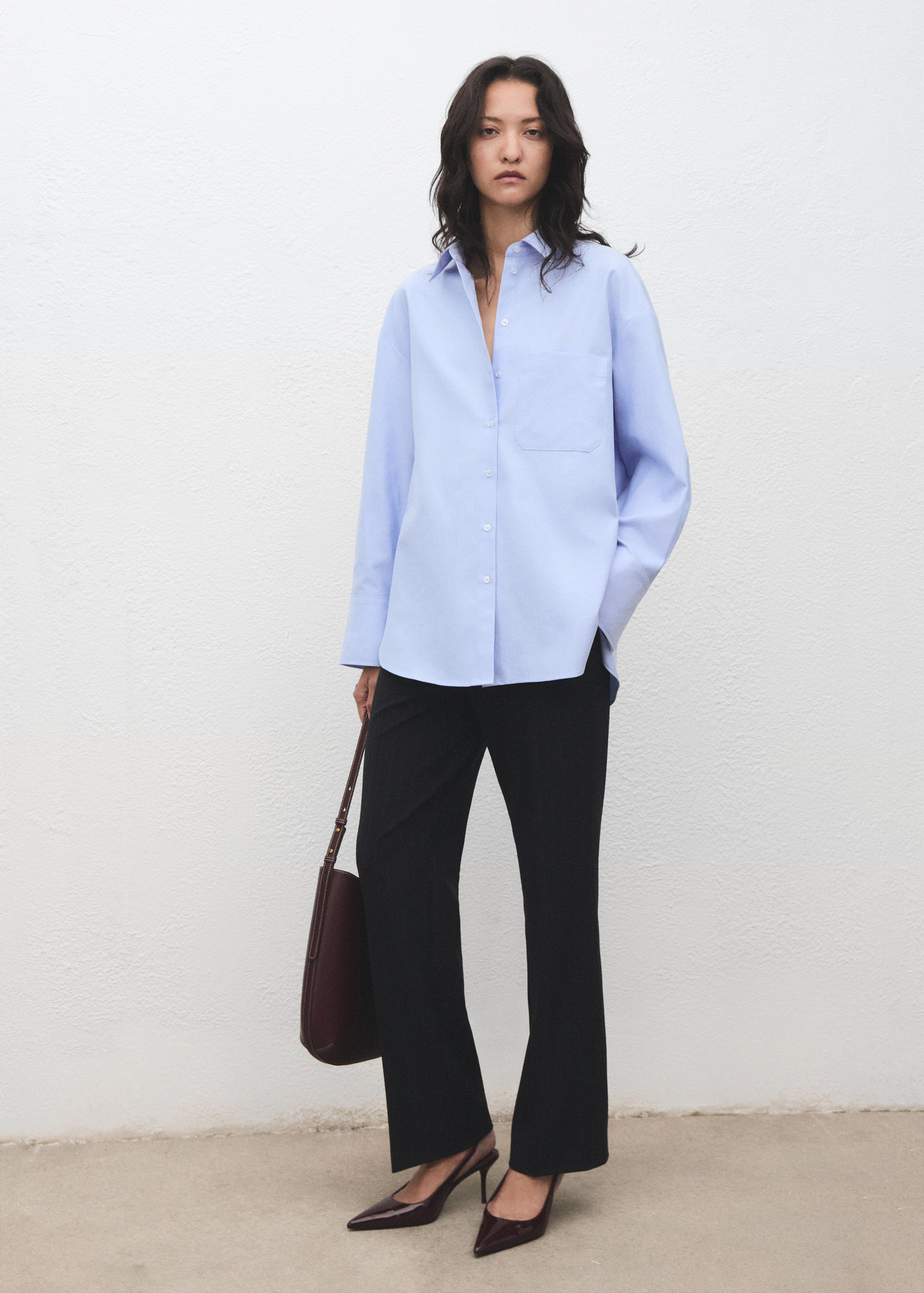 Pocket oversize shirt - Women | MANGO USA | Mango (US/MX/AU)