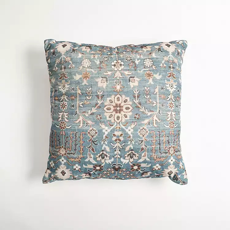 New! Teal Vintage Salma Pillow | Kirkland's Home