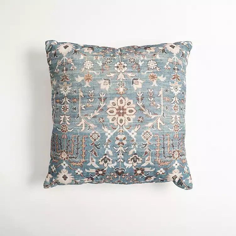 New! Teal Vintage Salma Pillow | Kirkland's Home