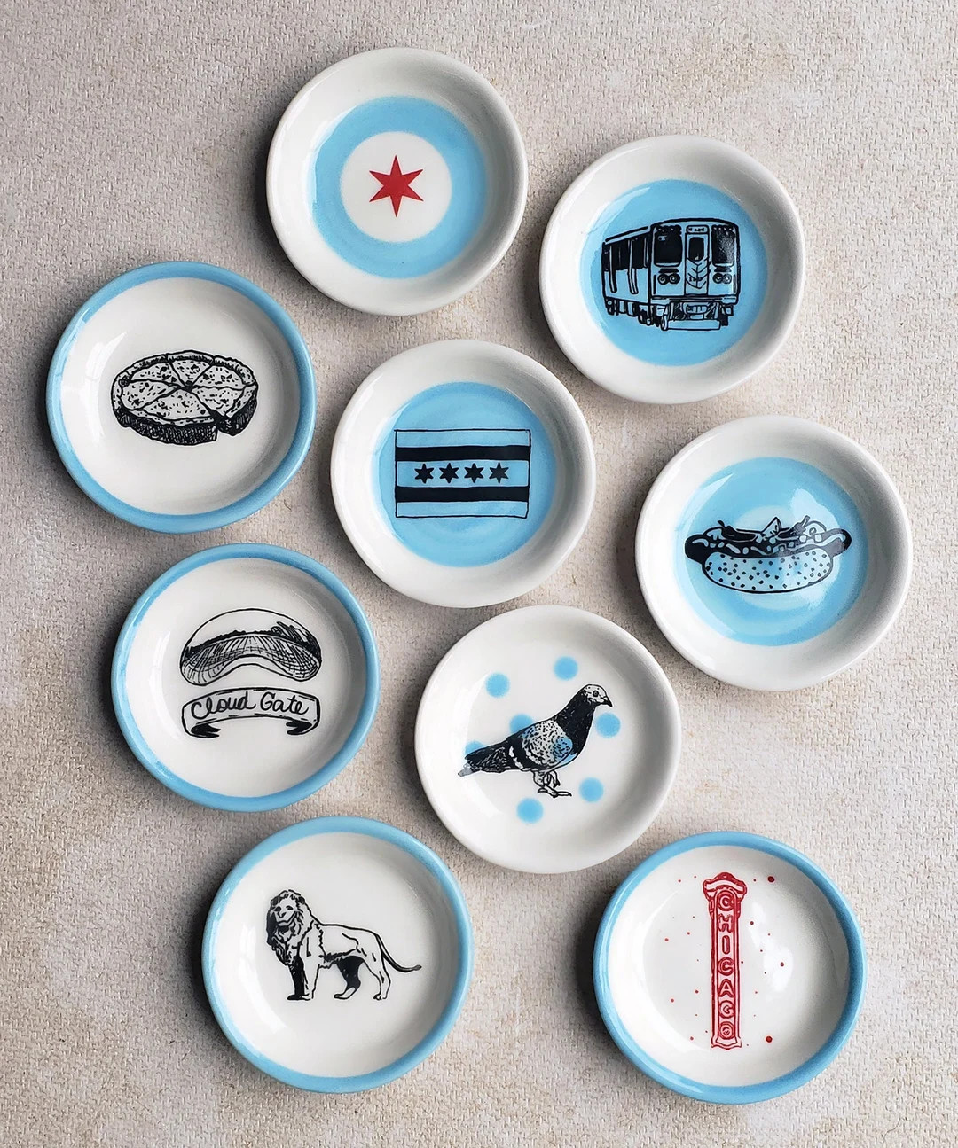 The Littlest Dish. Palm sized dishes for myriad of things. Jewelry-Treats-Candles-Sauces-A Pinch ... | Etsy (US)