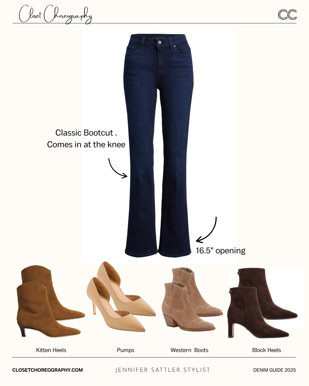 The best shoes for bootcut jeans