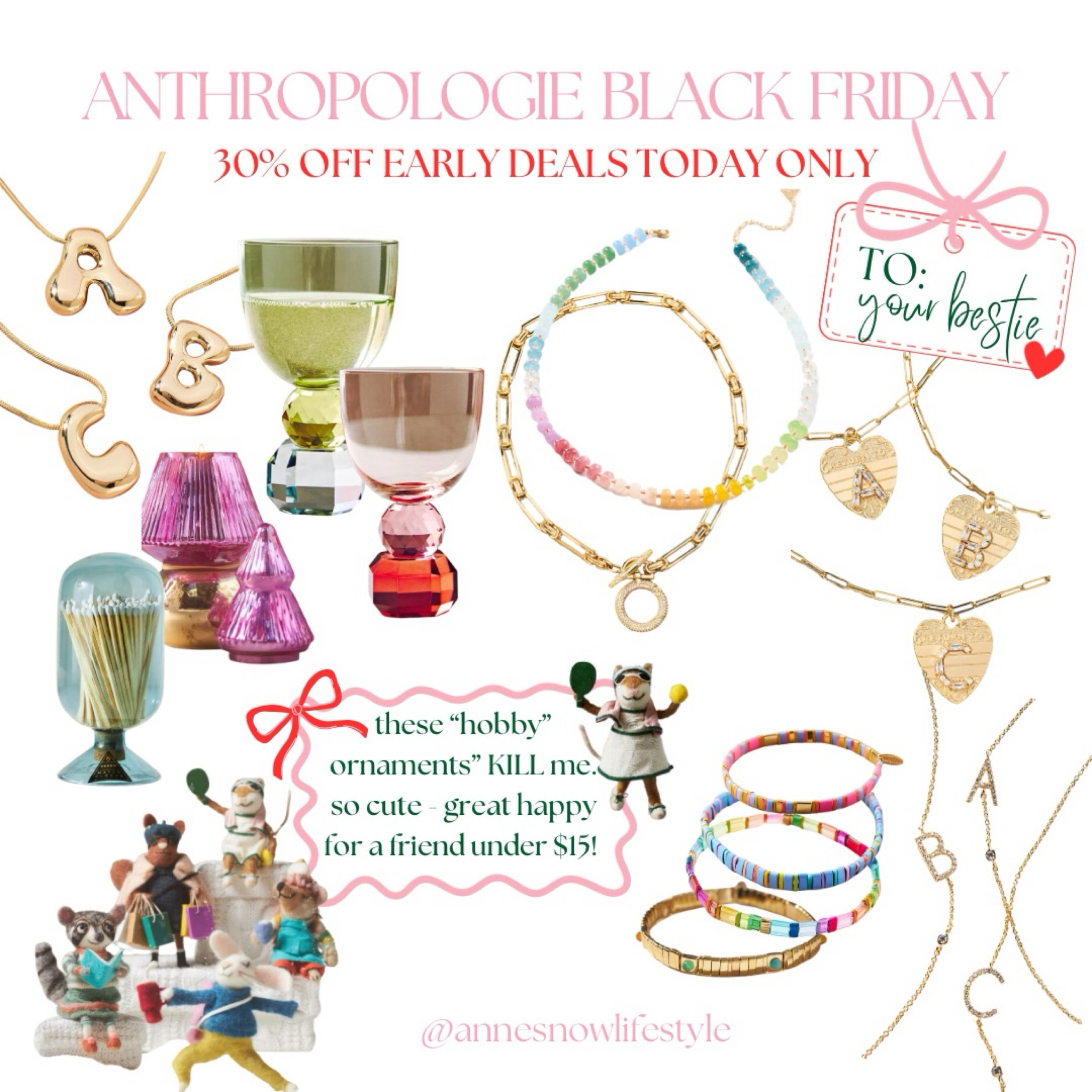 anthropologie early black friday❤️ gifts for you bestie, cousin, sister, sister in law, fav coworker • all budgets and 30% off today! 

#LTKCyberWeek #LTKGiftGuide #LTKHoliday