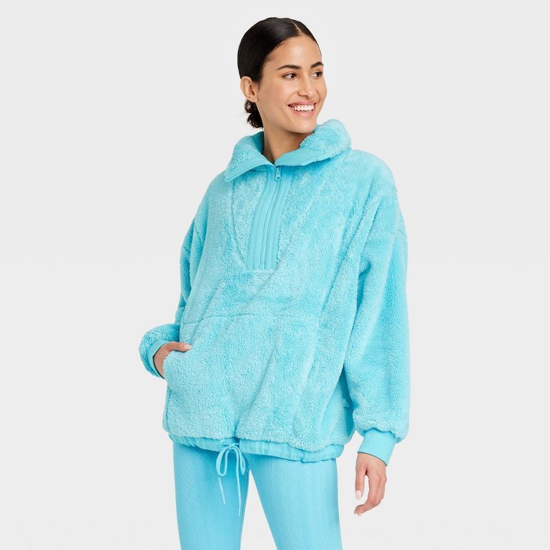Women's High Pile Fleece 1/2 Zip Pullover - JoyLab™ | Target