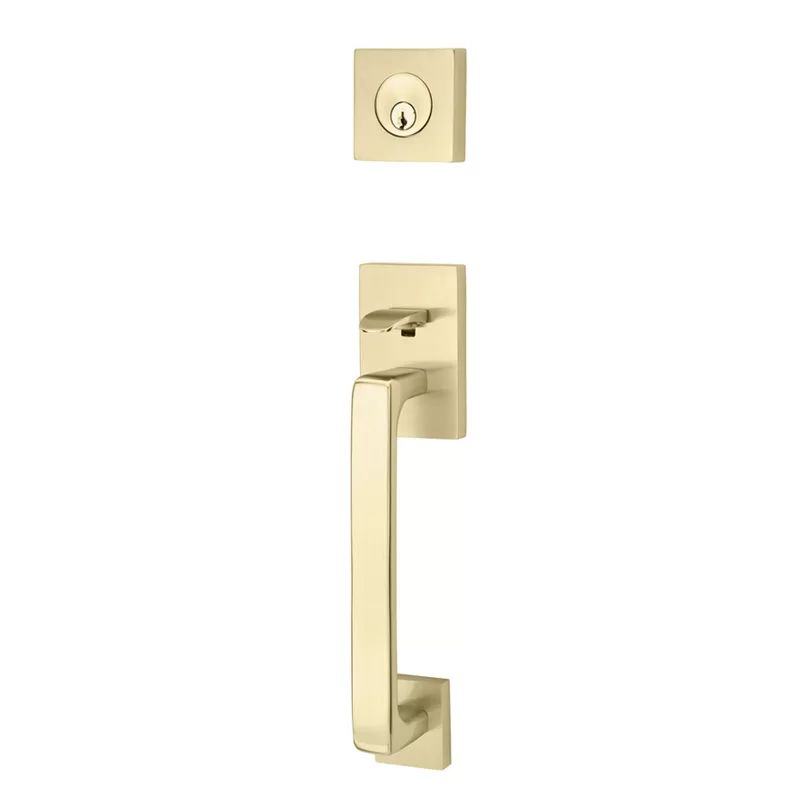 Bern Handleset with Double Cylinder Deadbolt and Door and Rosette | Wayfair North America