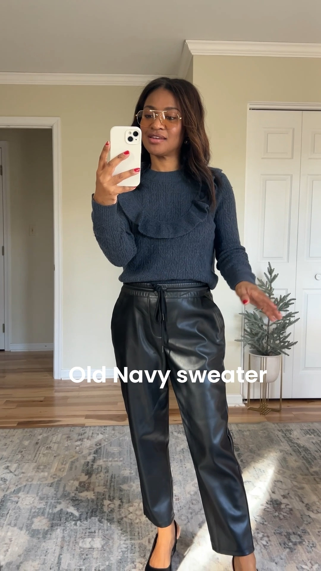 Wearing a small in sweater and top!

#LTKHoliday #LTKSeasonal #LTKOver40