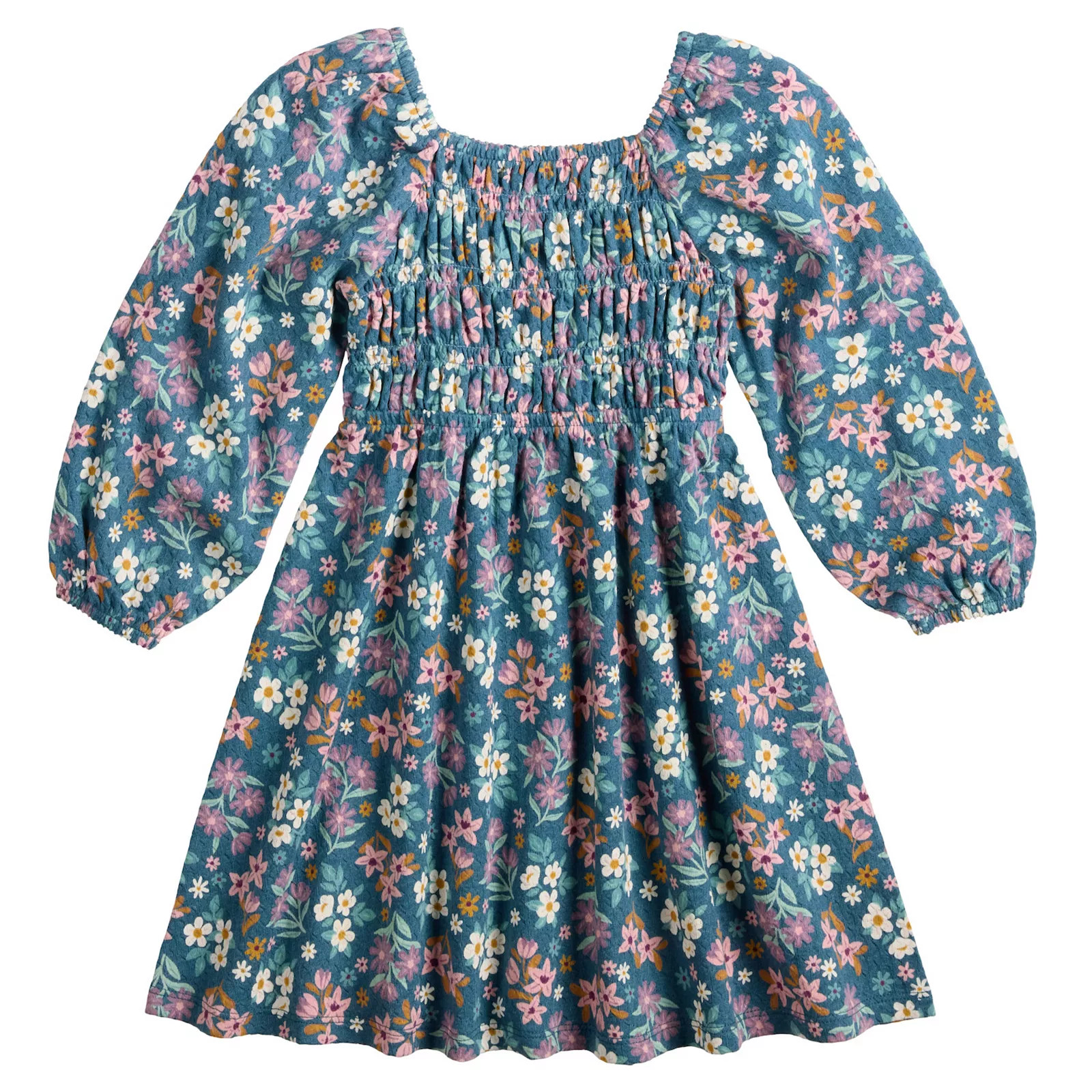 Baby & Toddler Girls Jumping Beans® Smocked Texture Knit Dress | Kohl's