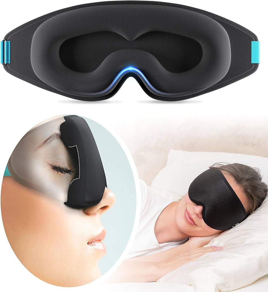 MyHalos 100% Blackout Sleeping Mask for Women & Men- Eye Mask for Sleeping - Blackout 3D Sleep Ma... | Amazon (CA)