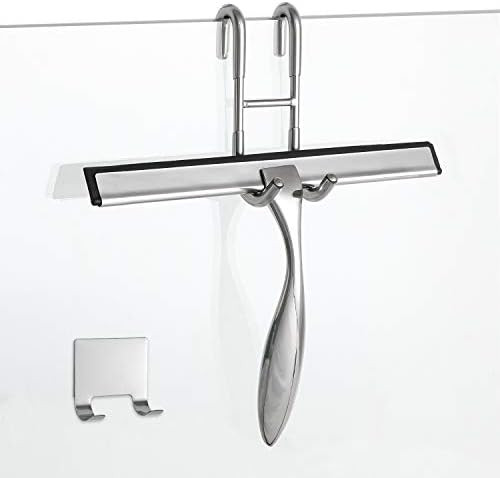 Simtive 10-Inch Shower Squeegee Set, Includes Shower Door Hook and Adhesive Hook, Squeegee for Sh... | Amazon (US)