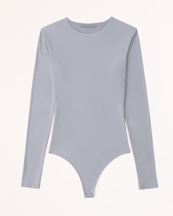 Women's Soft Matte Seamless Long-Sleeve Crew Bodysuit | Women's Tops | Abercrombie.com | Abercrombie & Fitch (US)