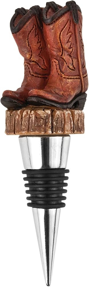 Foster & Rye Cowboy Boot Bottle Stopper and Wine Pourer, Wine Stoppers for Wine Bottles, Wine Bot... | Amazon (US)