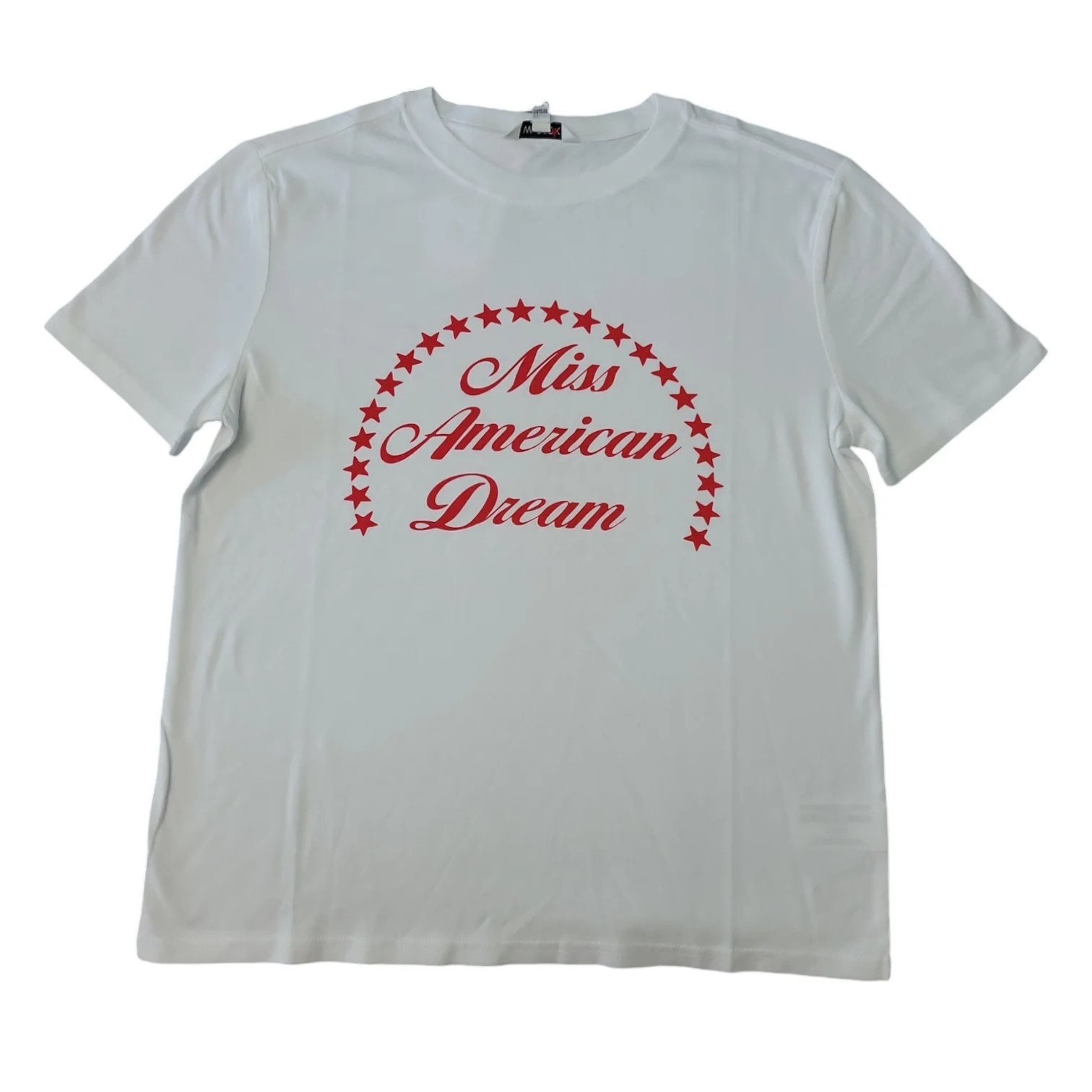 Wildfox Ladies Short Sleeve Crewneck Ribbed Neckband Oversized Fit Graphic Tee (Miss American Dre... | Walmart (US)