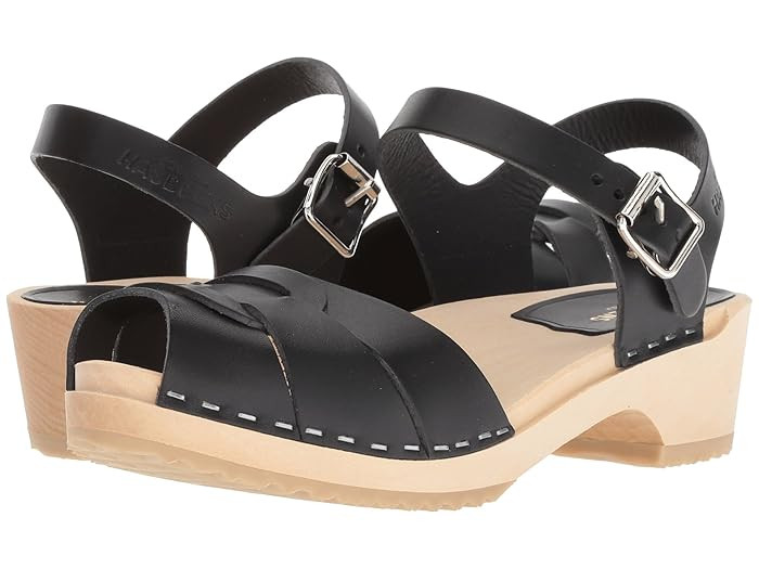 Swedish Hasbeens Peep Toe Low at Zappos.com | Zappos